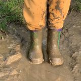 Muddy wellies